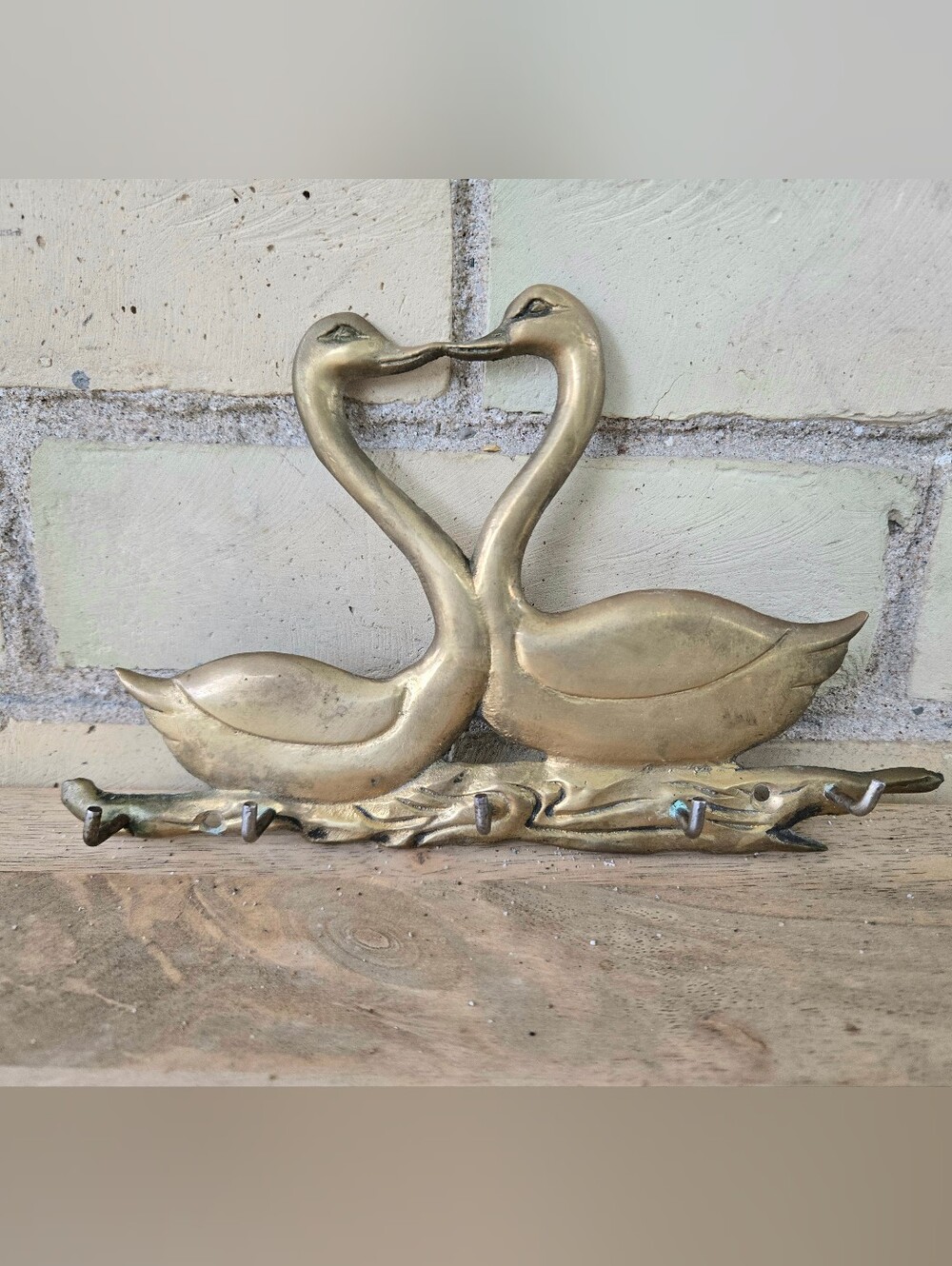 Vintage Brass Key Holder